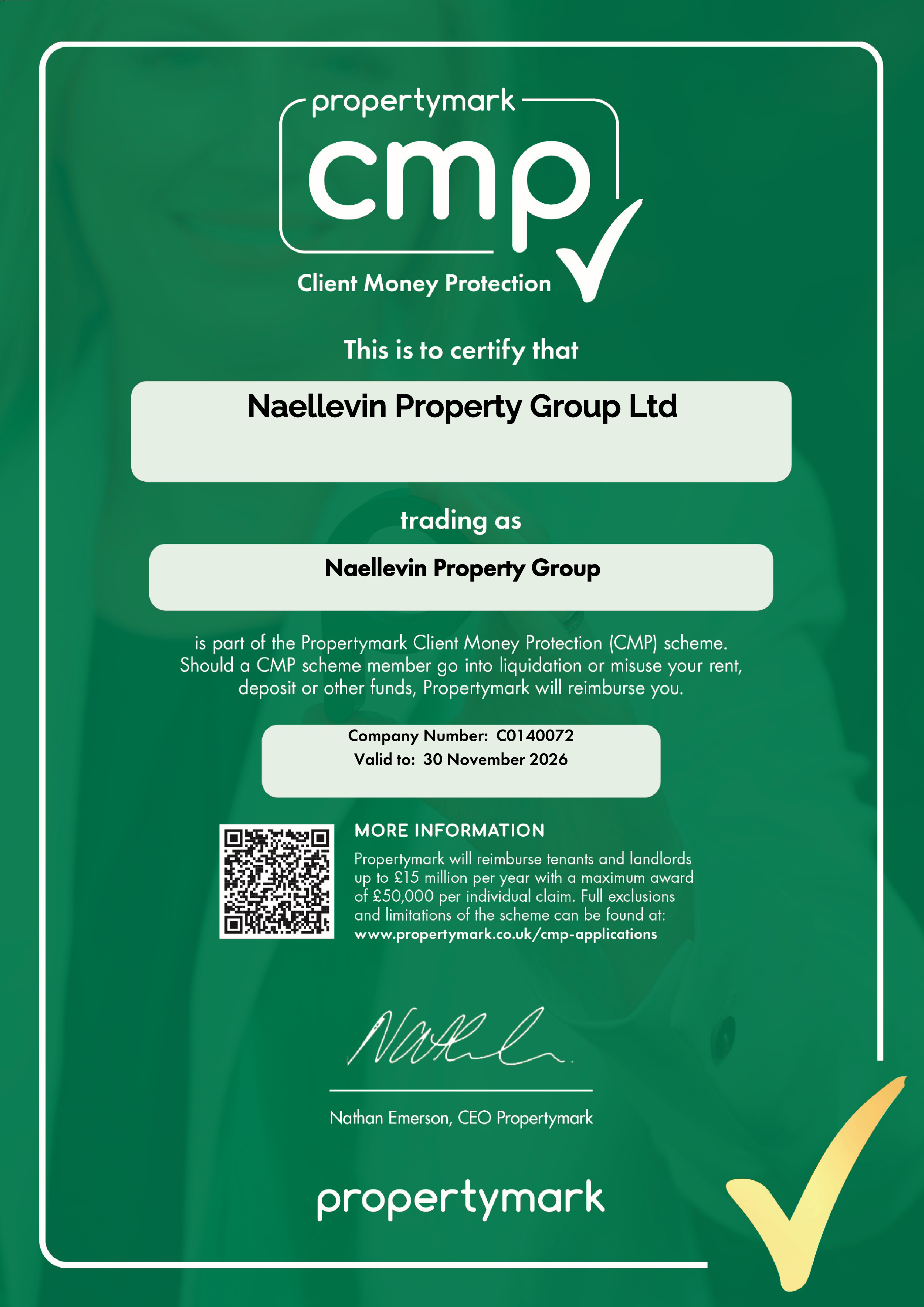 Propertymark CMP Certificate